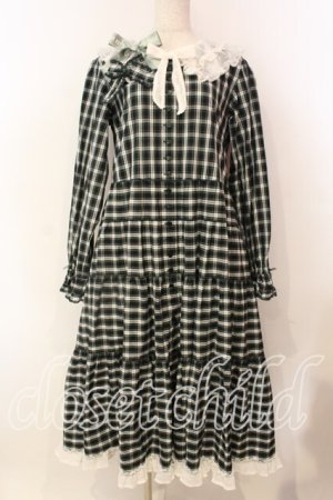 画像: PINK HOUSE / PINK HOUSE×misako aoki チェックワンピース  グリーン O-25-12-16-086-LO-OP-IG-OS