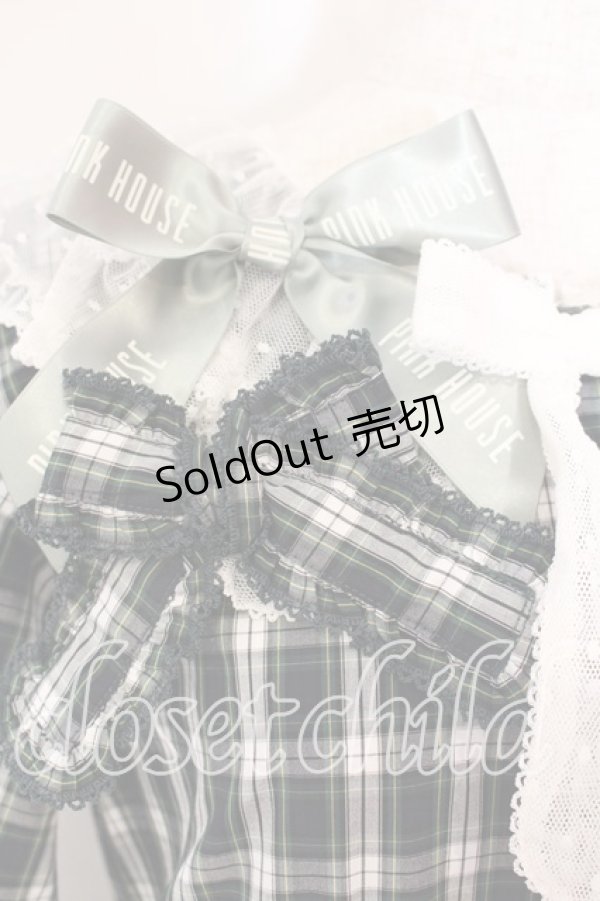 画像3: PINK HOUSE / PINK HOUSE×misako aoki チェックワンピース  グリーン O-25-12-16-086-LO-OP-IG-OS (3)