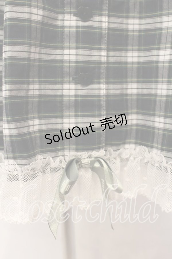 画像4: PINK HOUSE / PINK HOUSE×misako aoki チェックワンピース  グリーン O-25-12-16-086-LO-OP-IG-OS (4)