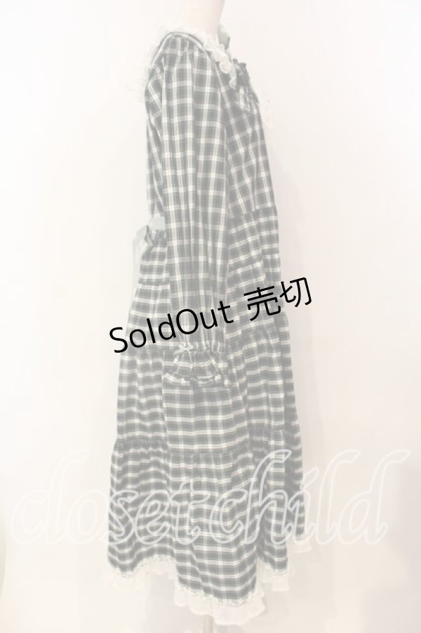 画像5: PINK HOUSE / PINK HOUSE×misako aoki チェックワンピース  グリーン O-25-12-16-086-LO-OP-IG-OS (5)