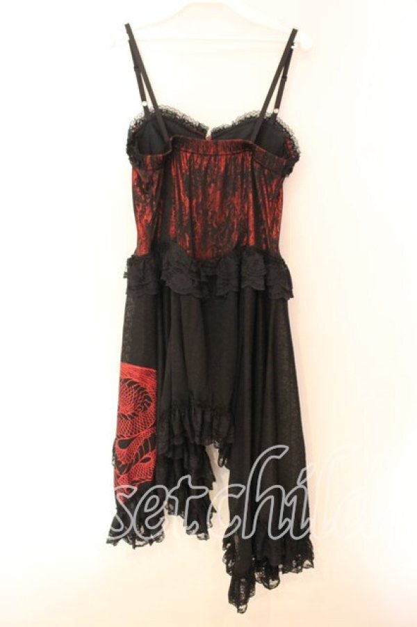 画像5: Qutie Frash / キャミワンピ  ブラック×レッド O-25-12-16-001-QU-OP-OW-OS (5)