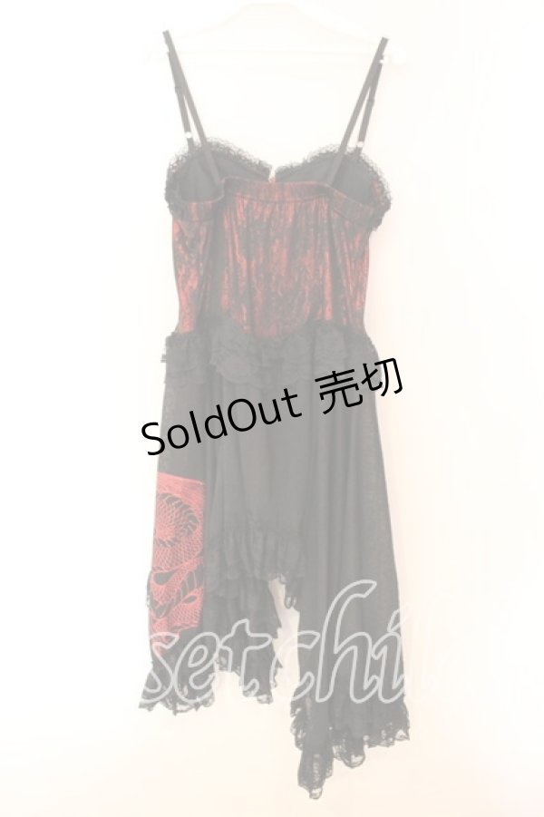 画像5: Qutie Frash / キャミワンピ  ブラック×レッド O-25-12-16-001-QU-OP-OW-OS (5)