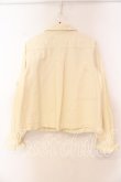 画像4: PINK HOUSE / デニムフリルブラウス  クリーム O-25-12-16-014-LO-BL-IG-OS (4)