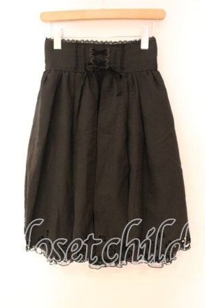 画像: axes femme POETIQUE / 裾薔薇くりぬきスカート Ｍ クロ O-25-12-16-026-AX-SK-IG-OS