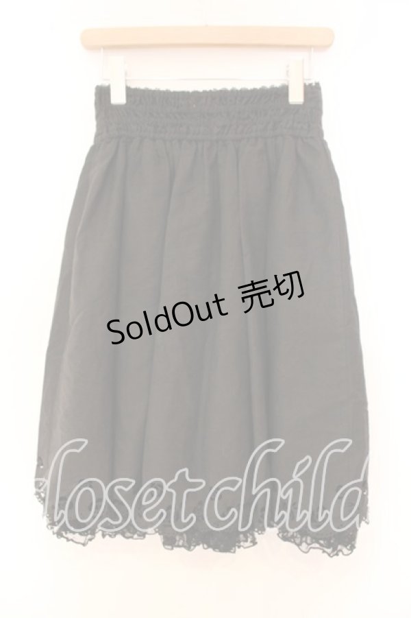 画像2: axes femme POETIQUE / 裾薔薇くりぬきスカート Ｍ クロ O-25-12-16-026-AX-SK-IG-OS (2)