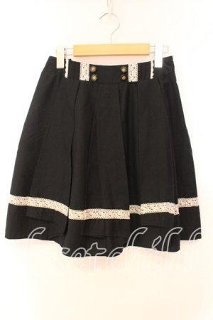 画像: axes femme / ローズレースプリーツスカート Ｍ クロ×シロ O-25-12-16-027-AX-SK-IG-OS