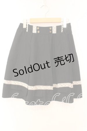 画像: axes femme / ローズレースプリーツスカート Ｍ クロ×シロ O-25-12-16-027-AX-SK-IG-OS