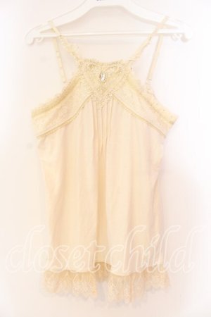 画像: axes femme / ハートレースキャミソール  アイボリー O-25-12-16-032-AX-TO-IG-OS