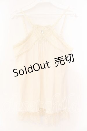 画像: axes femme / ハートレースキャミソール  アイボリー O-25-12-16-032-AX-TO-IG-ZT524