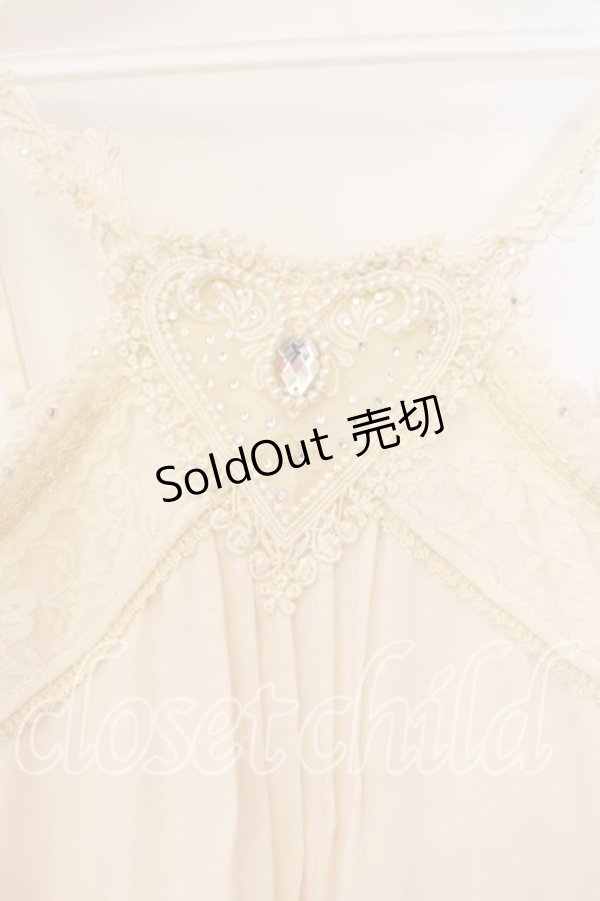 画像2: axes femme / ハートレースキャミソール  アイボリー O-25-12-16-032-AX-TO-IG-ZT524 (2)