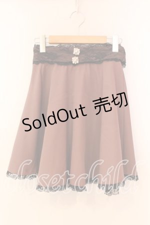 画像: Rojita / ウエストバックリボンスカート  ピンク×クロ O-25-12-17-001-LO-SK-IG-ZS