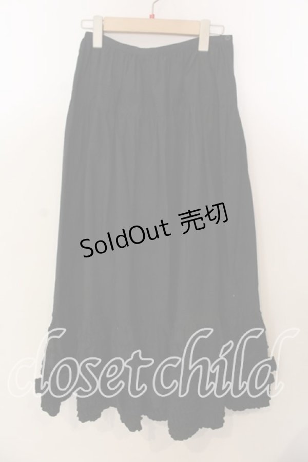 画像1: KETTY / 裾フリルスカート  クロ O-25-12-17-030-EL-SK-IG-OS (1)