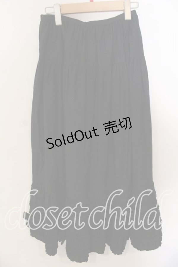 画像2: KETTY / 裾フリルスカート  クロ O-25-12-17-030-EL-SK-IG-OS (2)