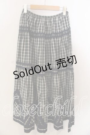 画像: KETTY / タータンチェック三角スカート  ネイビー×グリーン O-25-12-17-031-EL-SK-IG-OS