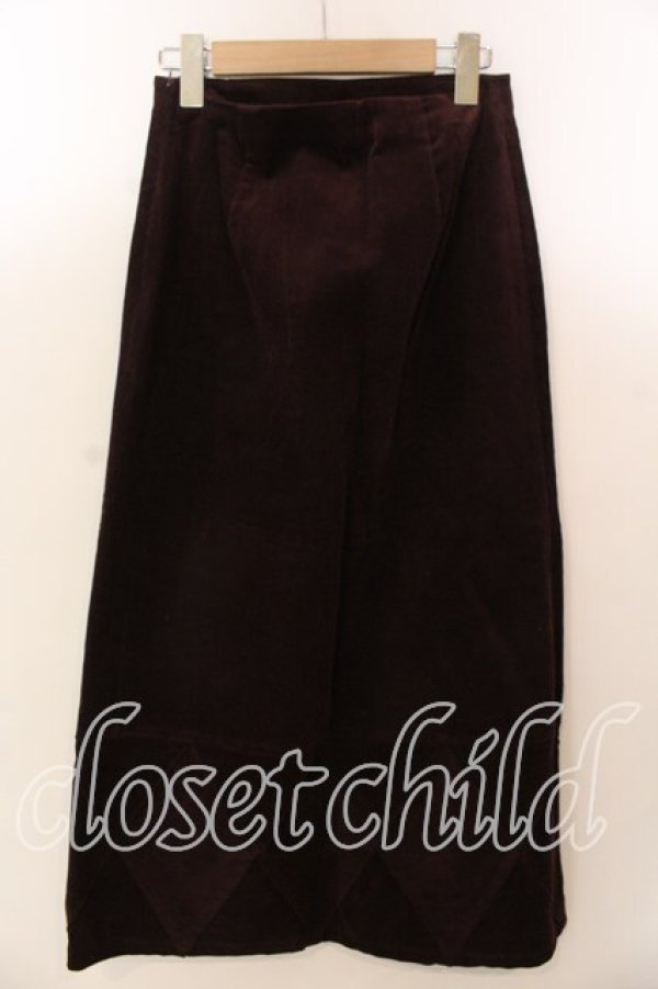 画像2: KETTY / コーデュロイプレーンスカート  ワイン O-25-12-17-033-EL-SK-IG-OS (2)