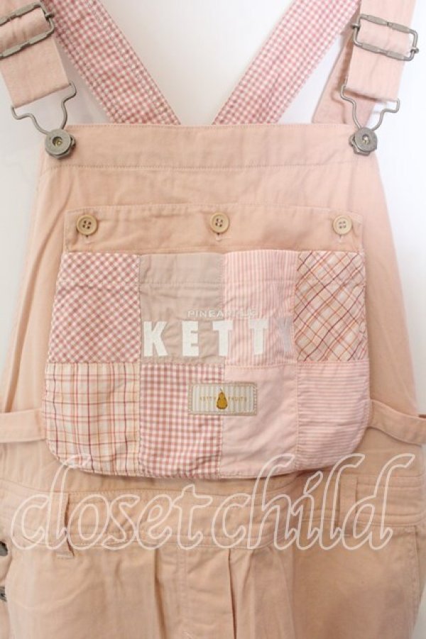 画像2: KETTY / ギンガムポケット付きサロペットワンピース  ピンク O-25-12-17-034-EL-OP-IG-OS (2)