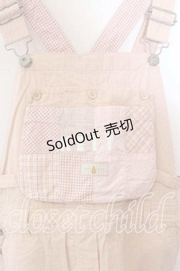 画像2: KETTY / ギンガムポケット付きサロペットワンピース  ピンク O-25-12-17-034-EL-OP-IG-OS (2)