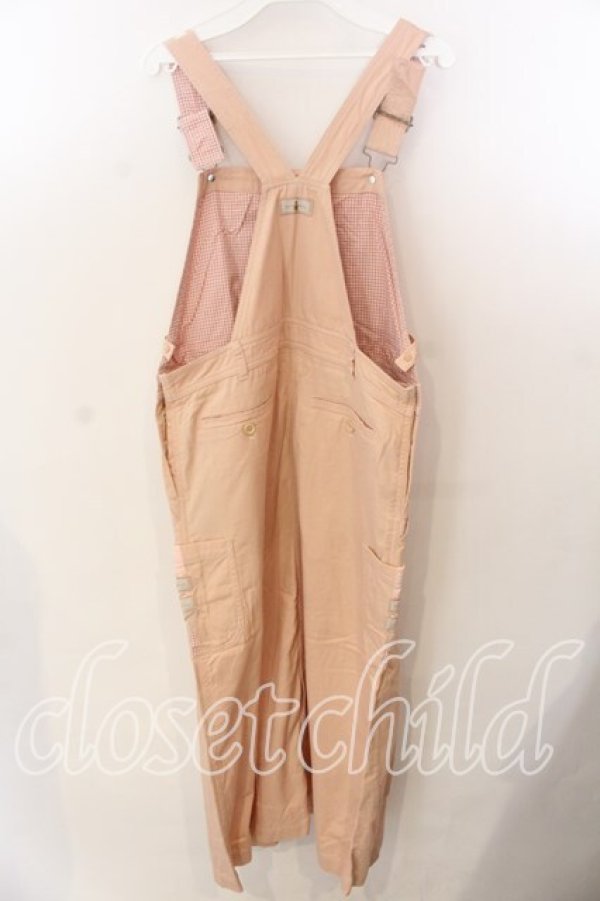 画像3: KETTY / ギンガムポケット付きサロペットワンピース  ピンク O-25-12-17-034-EL-OP-IG-OS (3)