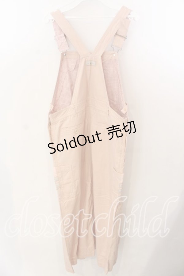 画像3: KETTY / ギンガムポケット付きサロペットワンピース  ピンク O-25-12-17-034-EL-OP-IG-OS (3)