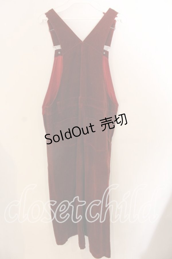 画像3: KETTY / 起毛サロペットワンピース  朱色 O-25-12-17-035-EL-OP-IG-OS (3)