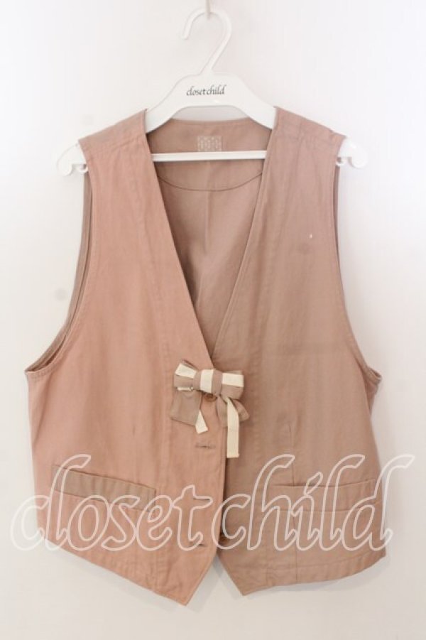 画像1: KETTY / プレーンリボンベスト  ピンク O-25-12-17-036-EL-TO-IG-OS (1)