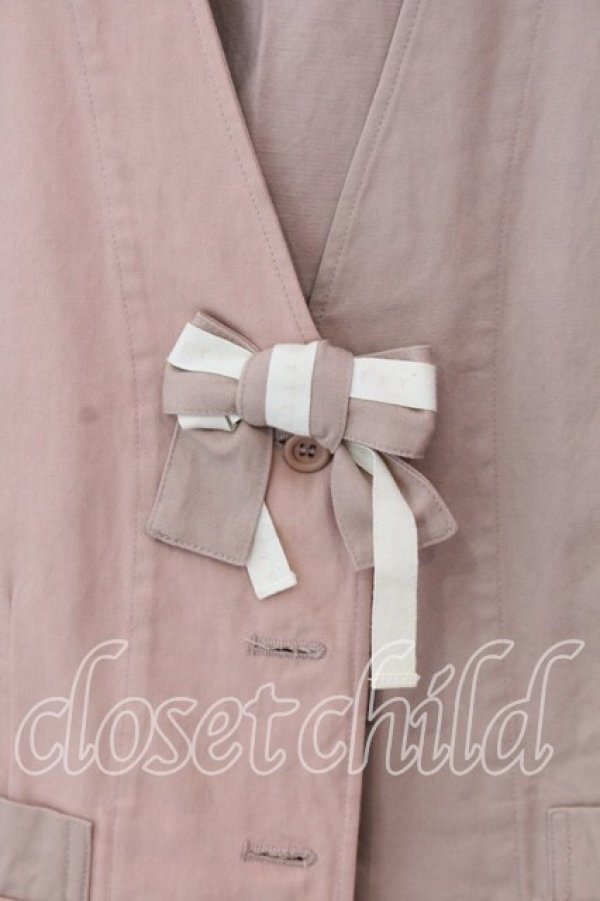 画像2: KETTY / プレーンリボンベスト  ピンク O-25-12-17-036-EL-TO-IG-OS (2)