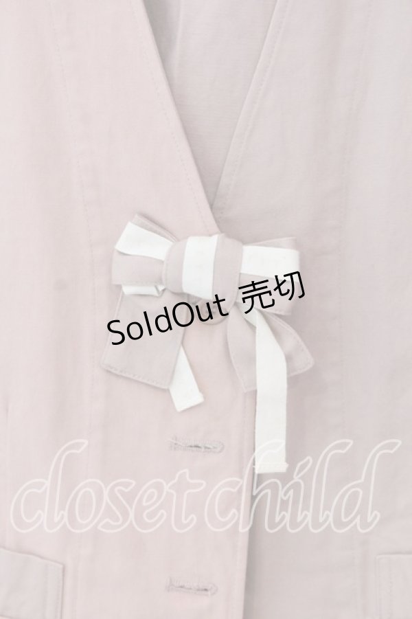 画像2: KETTY / プレーンリボンベスト  ピンク O-25-12-17-036-EL-TO-IG-OS (2)