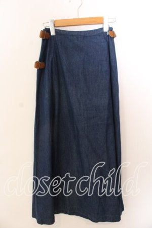 画像: KANEKO ISAO / デニム巻きスカート  インディゴ O-25-12-17-038-EL-SK-IG-OS