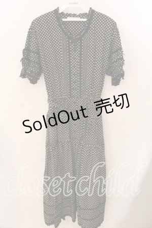 画像: KANEKO ISAO / ドットロングワンピース  クロ O-25-12-17-040-EL-OP-IG-OS