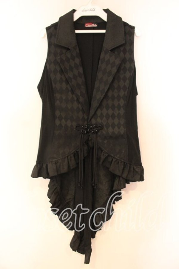 画像1: Qutie Frash / 2025プレミアム〜黒蝶〜テーラードジレ  ブラック O-25-12-17-005-QU-SK-YM-OS (1)