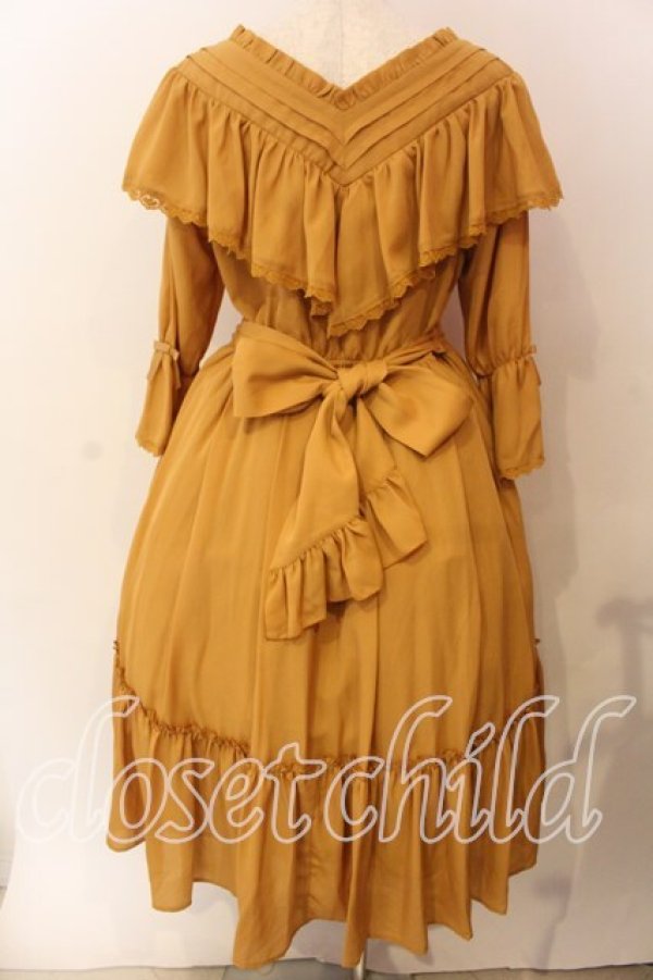 画像2: axes femme kawaii / シャルロットワンピース  マスタード O-25-12-17-047-AX-OP-IG-OS (2)