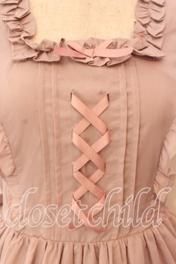 画像2: Chalmiere / フリルロングジャンスカ  ピンク O-25-12-17-054-LO-OP-IG-OS (2)