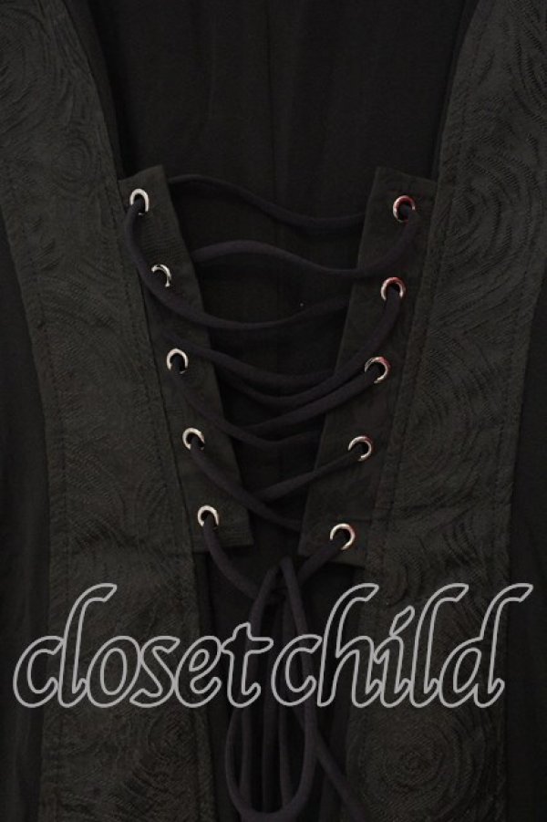 画像4: Qutie Frash / 2025プレミアム〜黒蝶〜テーラードジレ  ブラック O-25-12-17-005-QU-SK-YM-OS (4)