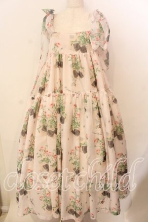 画像: Maison de minette / Rose letter camisole dress(ローズレターキャミソールドレス) M アイボリー O-25-12-17-056-LO-OP-IG-OS