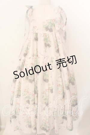 画像: Maison de minette / Rose letter camisole dress(ローズレターキャミソールドレス) M アイボリー O-25-12-17-056-LO-OP-IG-OS