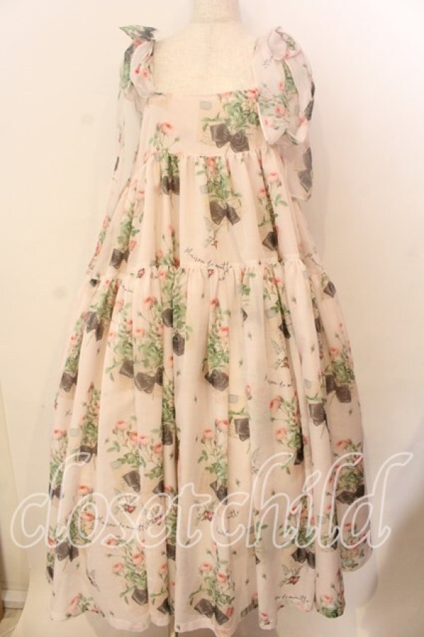 画像1: Maison de minette / Rose letter camisole dress(ローズレターキャミソールドレス) M アイボリー O-25-12-17-056-LO-OP-IG-OS (1)
