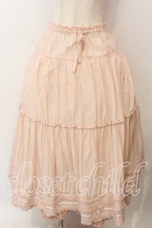 画像: PINK HOUSE / ローンティアードスカート  ピンク O-25-12-17-057-LO-SK-IG-OS