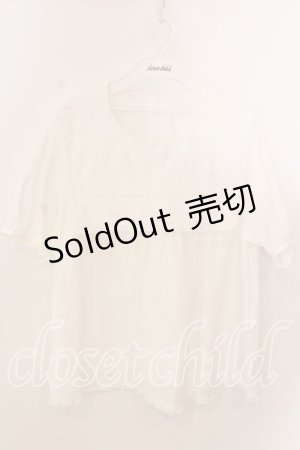 画像: PINK HOUSE / スクエアカラーローンブラウス  シロ O-25-12-17-064-LO-BL-IG-OS