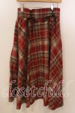 画像1: axes femme / レースアップ起毛チェックスカート  アカ系 O-25-12-17-069-AX-SK-IG-OS (1)