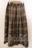 画像2: axes femme / フロッキーチェックスカート  グリーン O-25-12-17-073-AX-SK-IG-OS (2)