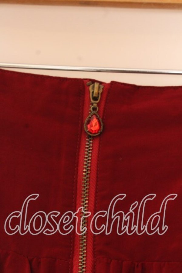 画像2: axes femme POETIQUE / ハイウエストティアードスカート  アカ O-25-12-17-074-AX-SK-IG-OS (2)