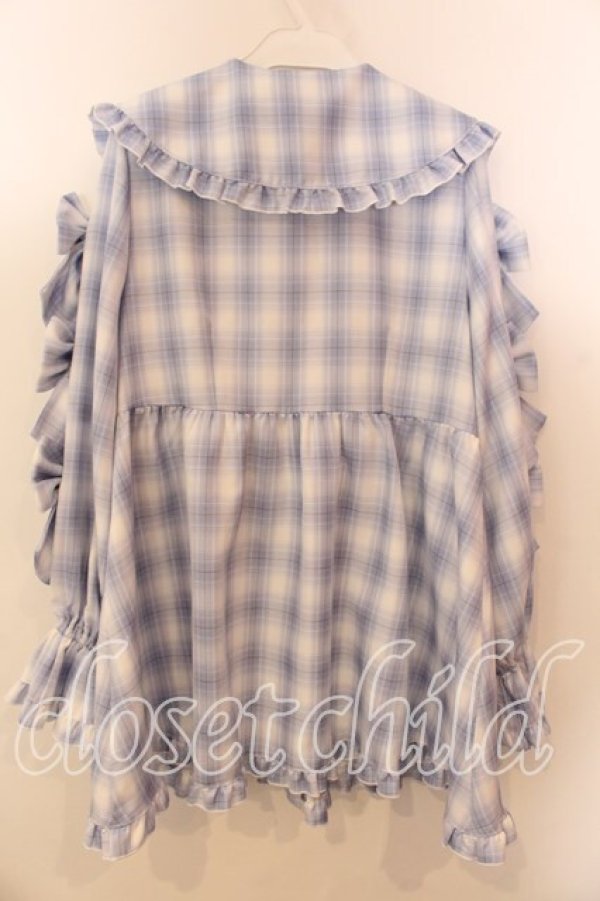 画像2: axes femme POETIQUE / メニーメニーリボンワンピース  ブルー O-25-12-17-077-AX-OP-IG-OS (2)