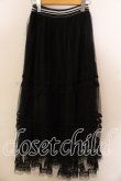 画像2: axes femme POETIQUE / ラインレースチュールスカート  クロ O-25-12-17-079-AX-SK-IG-OS (2)