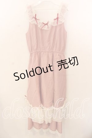 画像: axes femme / ローズリボンチェックワンピース  アカ O-25-12-17-082-AX-OP-IG-OS