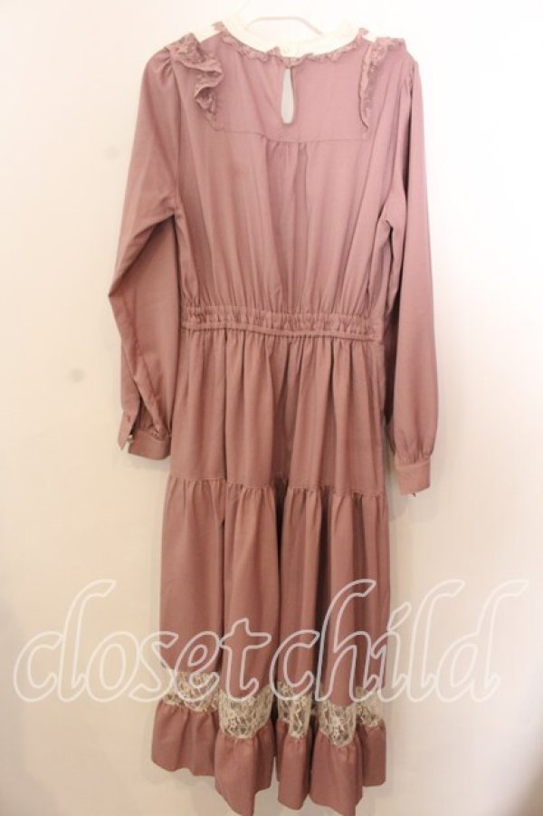 画像3: axes femme POETIQUE / ブロッキングブーケ刺繍ワンピース  ピンク O-25-12-17-085-AX-OP-IG-OS (3)