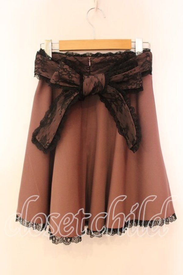 画像3: Rojita / ウエストバックリボンスカート  ピンク×クロ O-25-12-17-001-LO-SK-IG-OS (3)