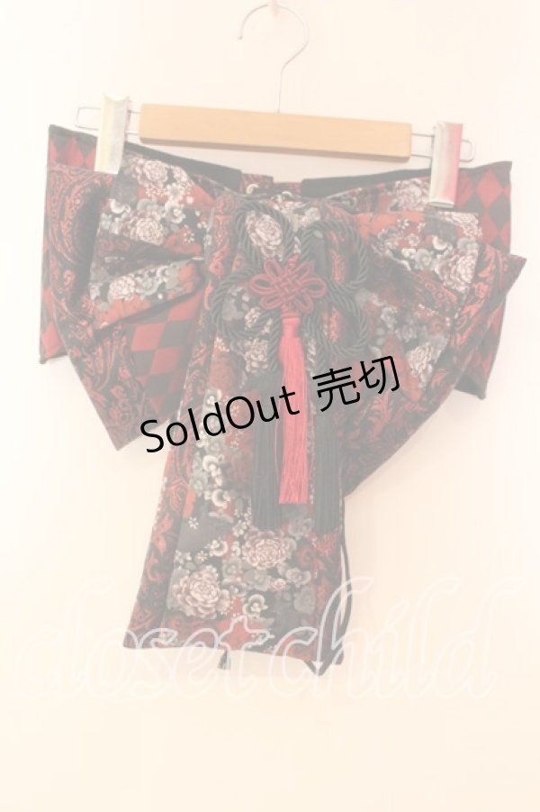 画像1: Qutie Frash / 花魁帯コルセット  レッド O-25-12-17-012-QU-TO-IG-OS (1)