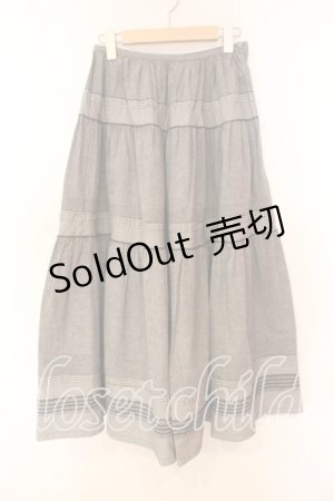 画像: KETTY / ギンガム切替スカート  クロ O-25-12-17-013-EL-SK-IG-OS