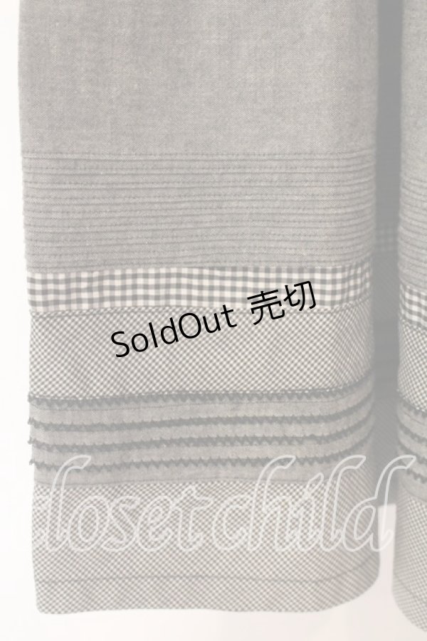 画像2: KETTY / ギンガム切替スカート  クロ O-25-12-17-013-EL-SK-IG-OS (2)