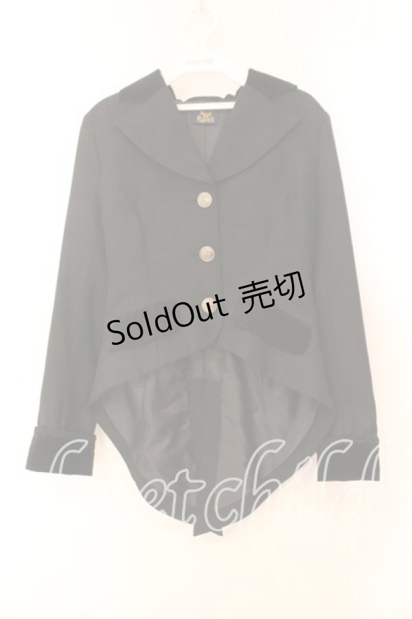 画像1: ALICE and the PIRATES / 燕尾ジャケット  クロ O-25-12-17-003-PA-JA-IG-OS (1)